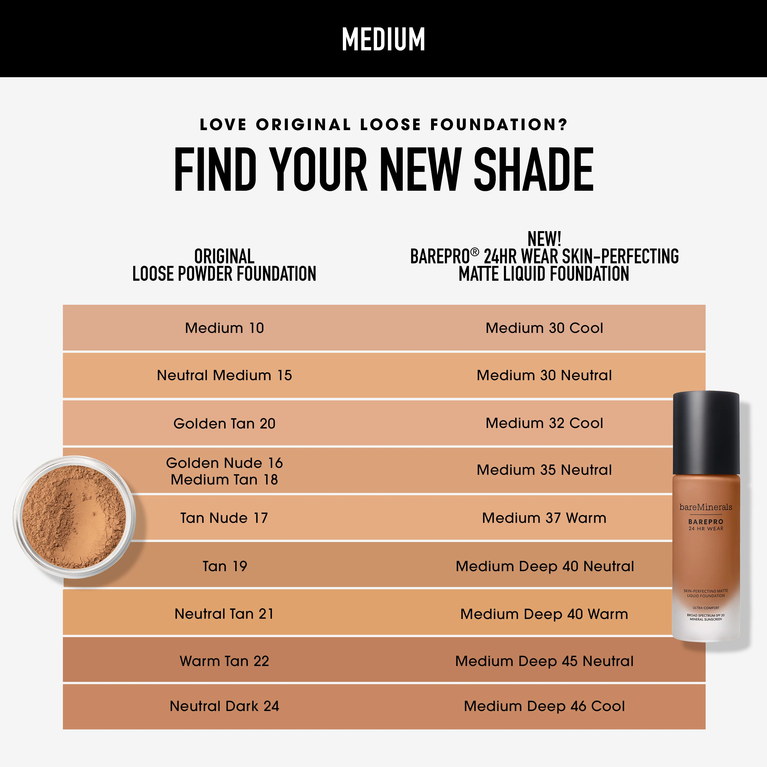BAREPRO® 24HR Wear Skin-Perfecting Matte Liquid Foundation - Image 130